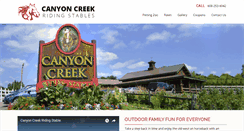 Desktop Screenshot of canyoncreekridingstable.com